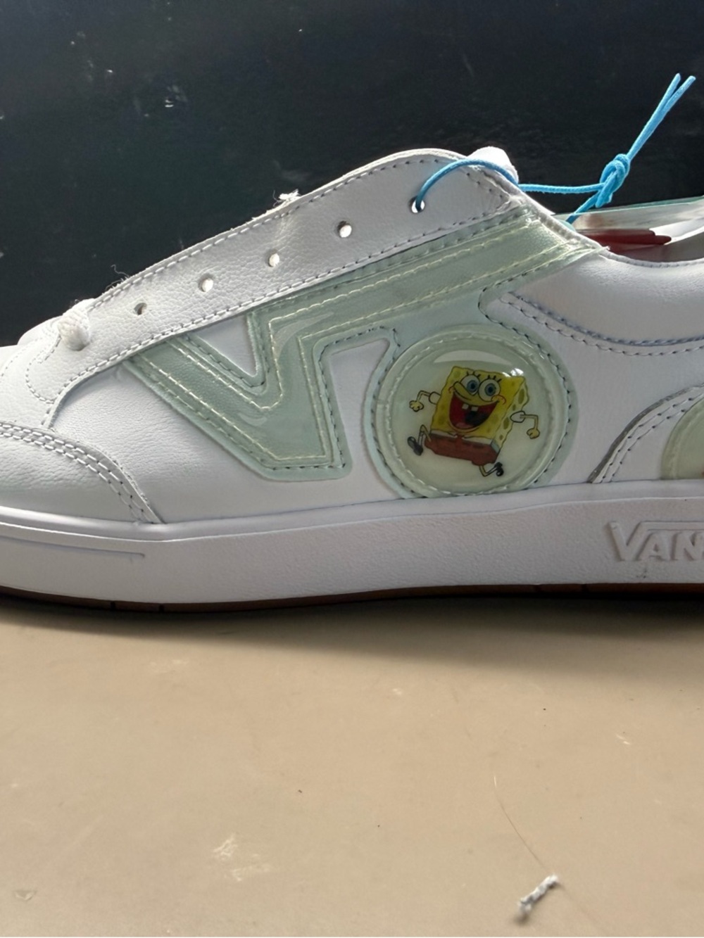 New with Box Unisex Vans Lowland CC Ble Spongebob Bubble White ComfyCush Men 9.5 - Picture 2 of 10